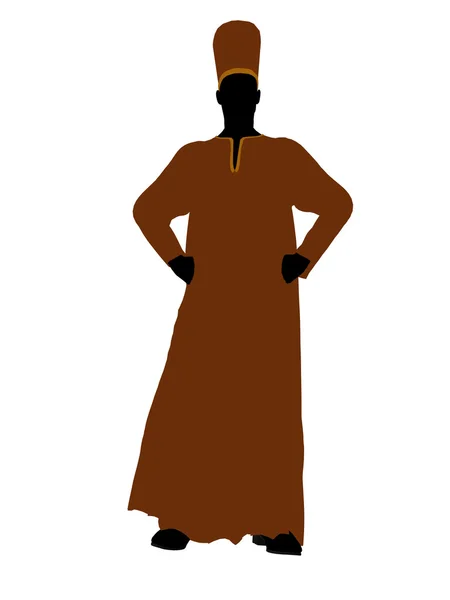 Male Robed Illustration Silhouette — Stock Photo, Image