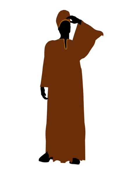 Mannelijke gekleed illustratie silhouet — Stockfoto