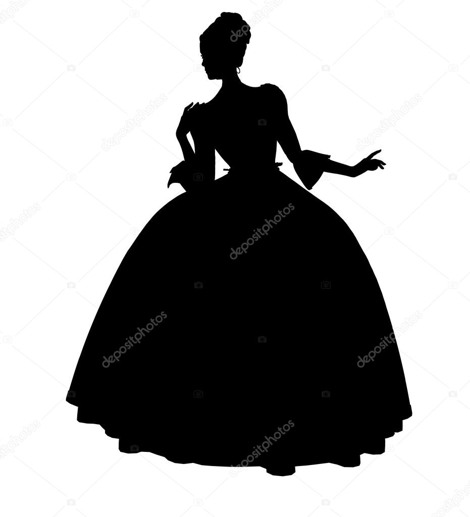 cinderella silhouette illustration download