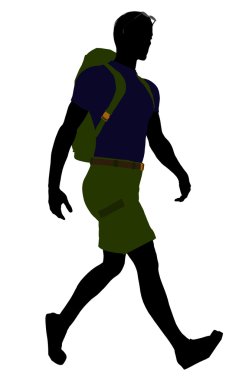 Male Hiker Silhouette