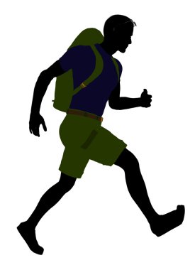 Male Hiker Silhouette