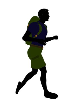 Male Hiker Silhouette
