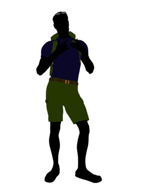 Male Hiker Silhouette