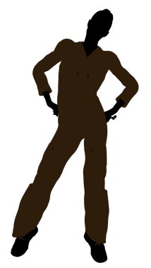 Female Mechanic Silhouette