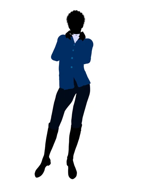 Afrikaanse Amerikaanse vrouwelijke bedrijfsleven illustratie si — Stockfoto