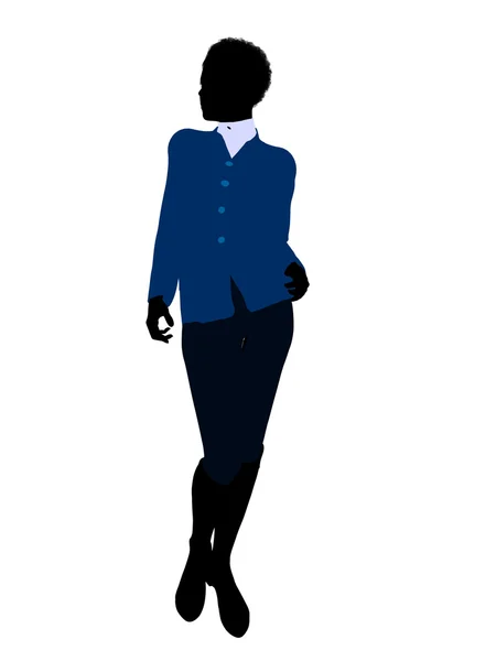 Afrikaanse Amerikaanse vrouwelijke bedrijfsleven illustratie si — Stockfoto