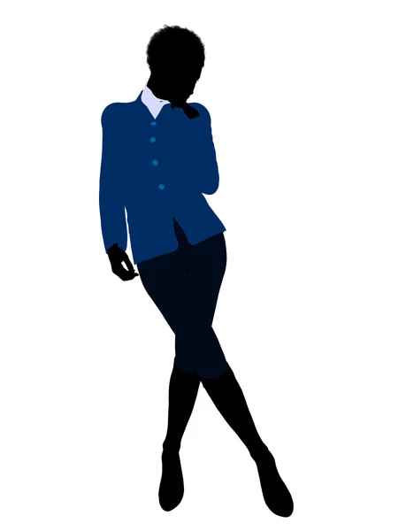 Афро-американських жінок бізнес ілюстрація Si — стокове фото