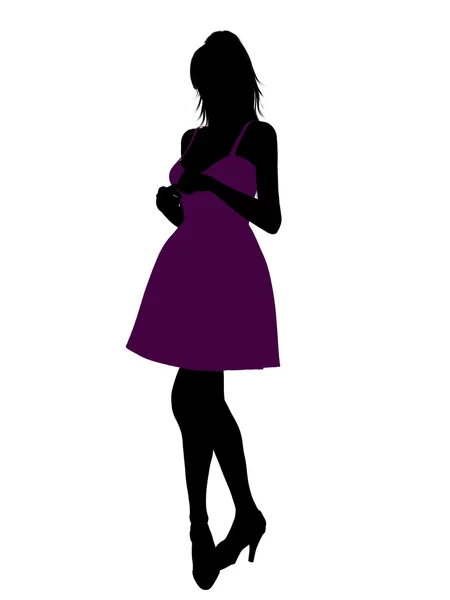 Stock image Fashionable Female Illustration Silhouette