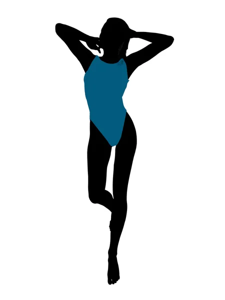 stock image Female Swimsuit Silhouette