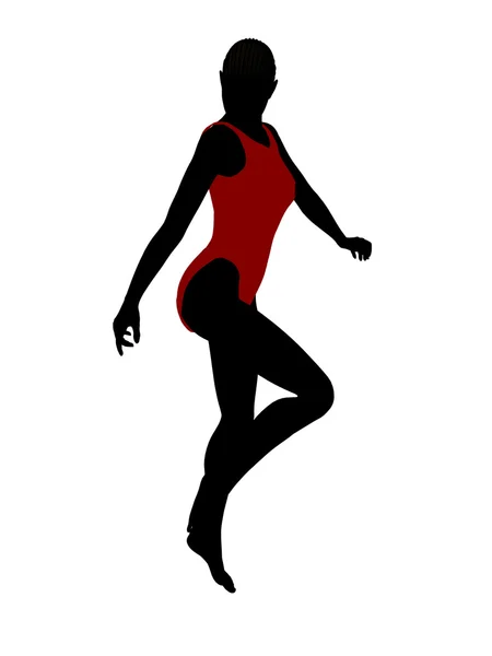 stock image African American Female Swimsuit Silhouette