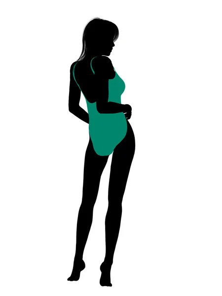 stock image Female Swimsuit Silhouette