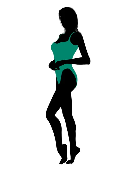 stock image Female Swimsuit Silhouette