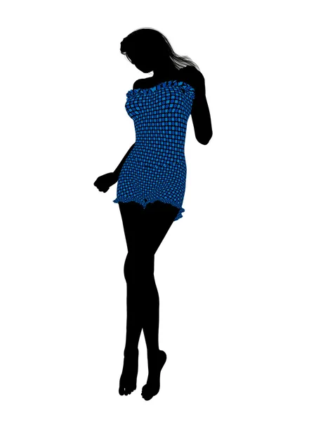 stock image Female Swimsuit Silhouette