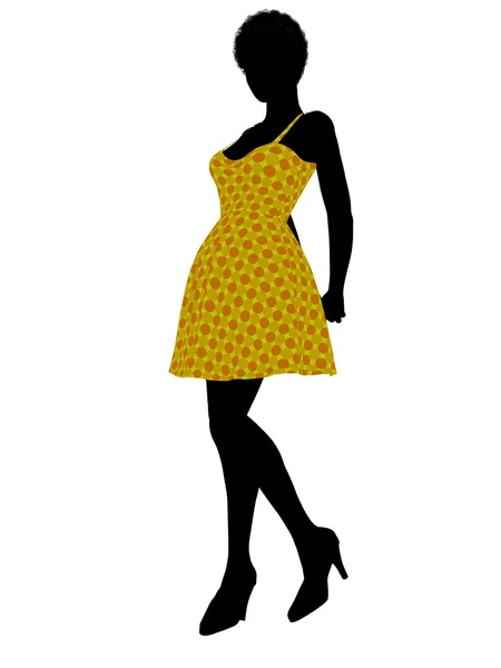 stock image Fashionable African American Female Illustration