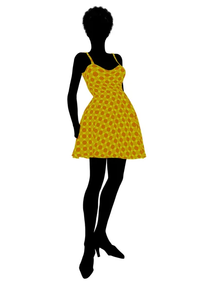 stock image Fashionable African American Female Illustration