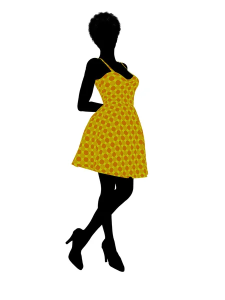 stock image Fashionable African American Female Illustration