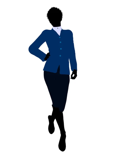 Afrikanisch-amerikanisch weiblich business illustration si — Stockfoto