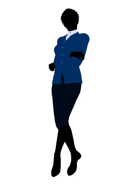 Afrikanisch-amerikanisch weiblich business illustration si — Stockfoto