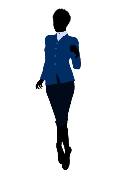 African American Female Business Illustration Si — Stock Photo, Image