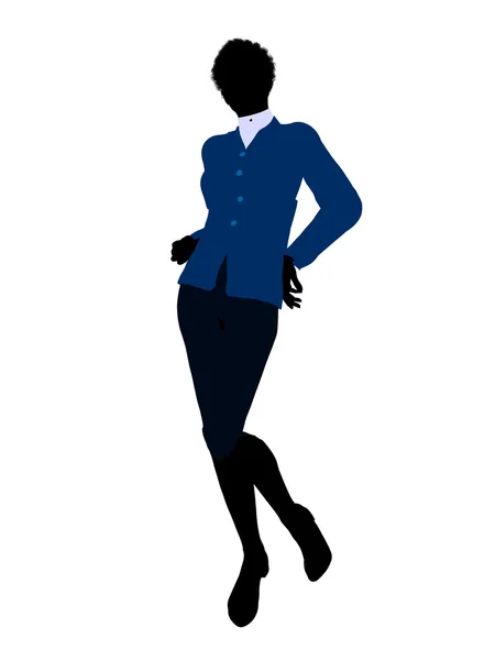 アフリカ系アメリカ人の女性のビジネス図 si — ストック写真