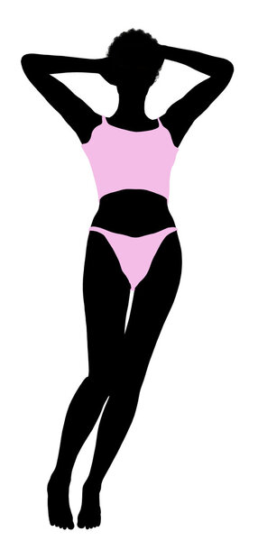 African American Lingerie Silhouette