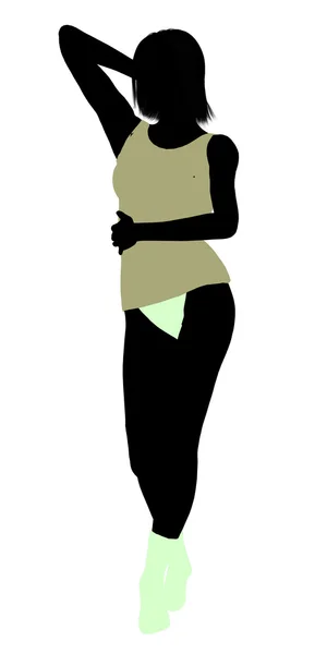 ผู้หญิง ชุดชั้นใน สีลูเอท — ภาพถ่ายสต็อก