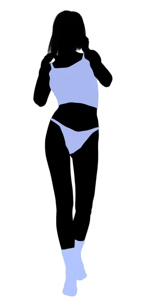 Woman Lingerie Silhouette — Stock Photo, Image
