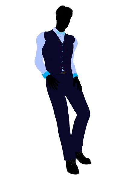 Business Man Silhouette — Stock Photo, Image