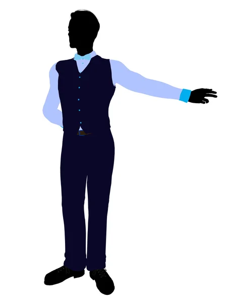 Uomo d'affari silhouette — Foto Stock