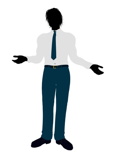 Business Man Silhouette — Stock Photo, Image
