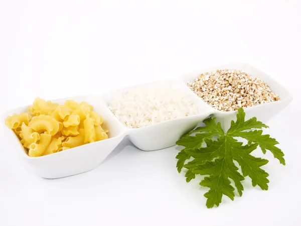 kabuğu çıkarılmış tane, makarna ve pirinç