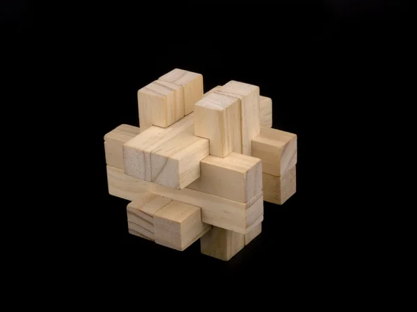 Wooden puzzle — Stock Photo, Image