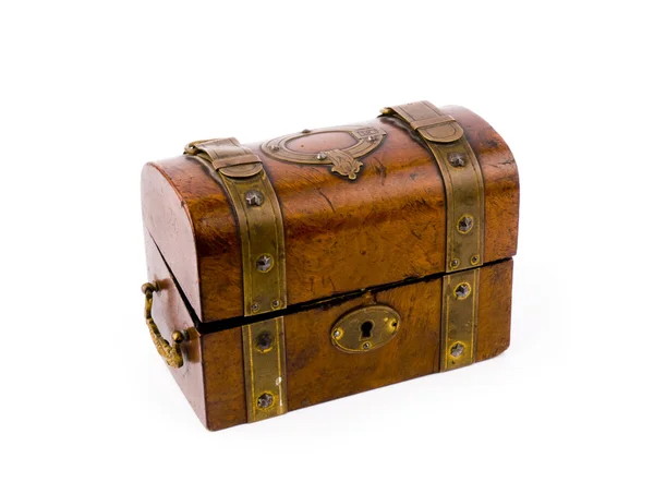 stock image Old-fashioned wooden chest