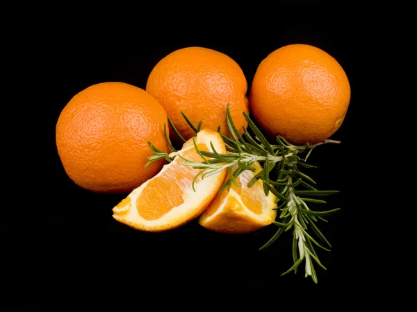 オレンジ、ローズマリー — ストック写真