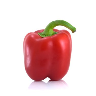 Red sweet pepper clipart