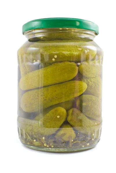 Jar of pickles Royalty Free Stock Photos