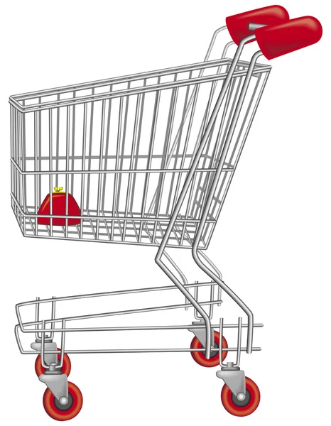 Empty shopping cart — Stock Vector