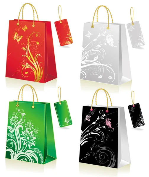 Set of shopping bag — Stock Vector