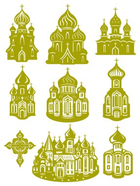 Church orthodox clipart