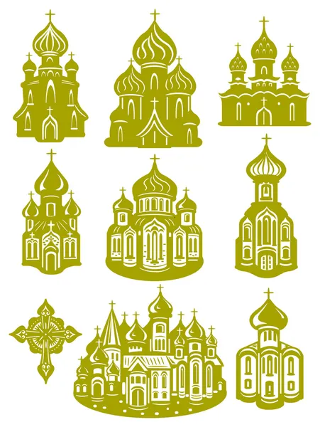 Chiesa ortodossa — Vettoriale Stock
