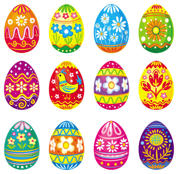 Collection of vector eggs