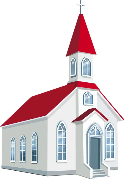 Pequeno condado igreja cristã — Vetor de Stock