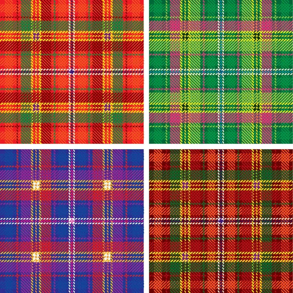 Stock vector Vector pattern of seamless tartan plaid