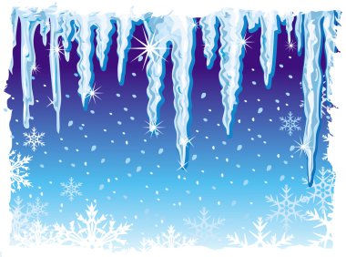Background with icicle clipart