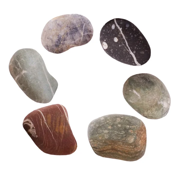Várias pedras marinhas — Fotografia de Stock