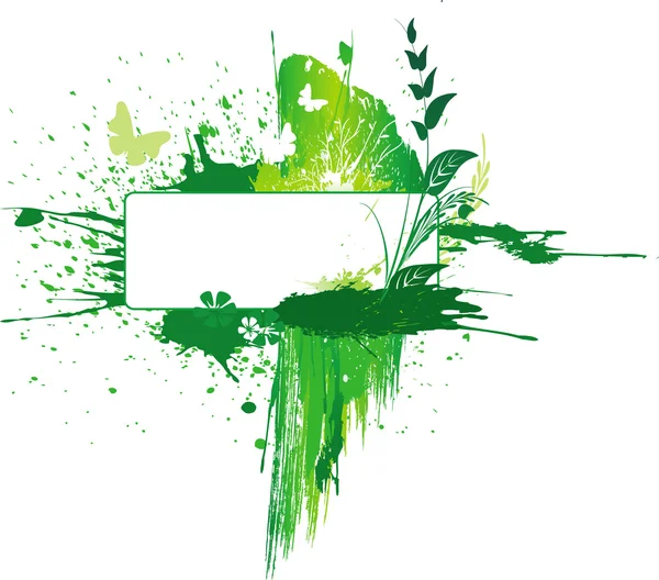 Green grunge background — Stock Vector