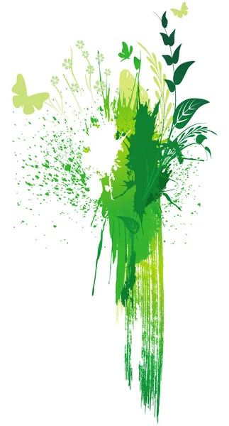 Green grunge background — Stock Vector