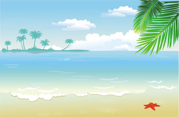 Summertime at the beach — Stock Vector