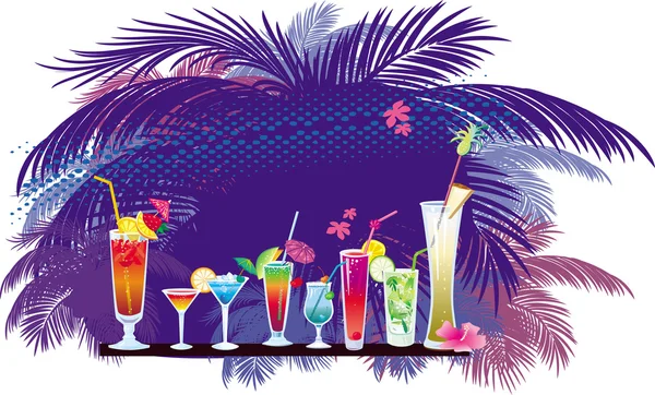 The cocktail — Stock Vector