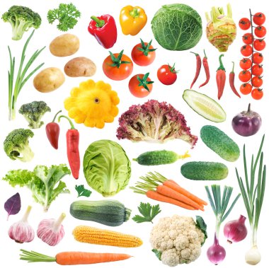 Set of vegetables clipart